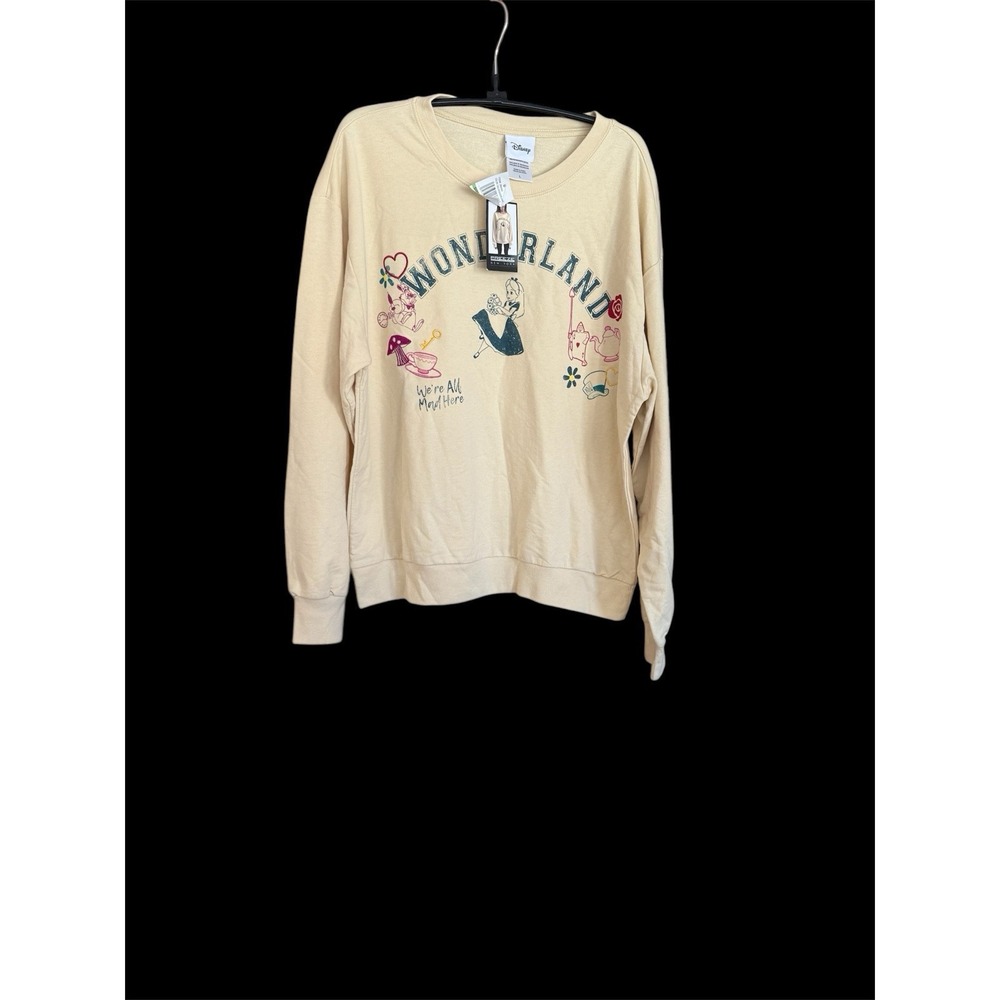 Vintage Alice In  Wonderland sweatshirt L RARE